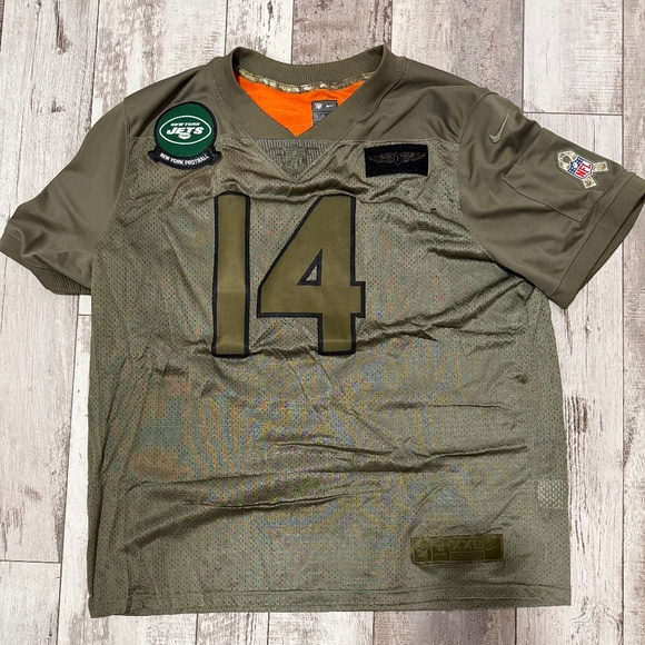 MENS NIKE NY JETS NFL DARNOLD #14 JERSEY CAMO SALUTE TO SERVICE NWT SIZE XXL